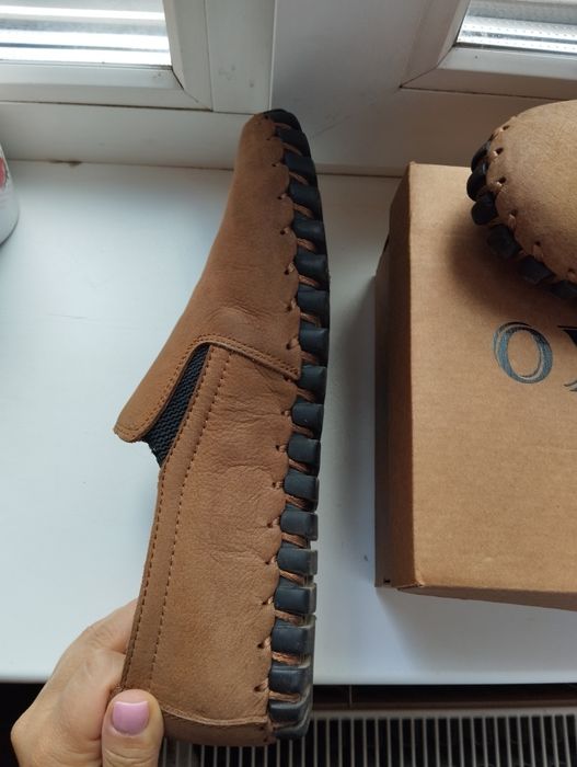 Шкіряні мокасини 41 розмір