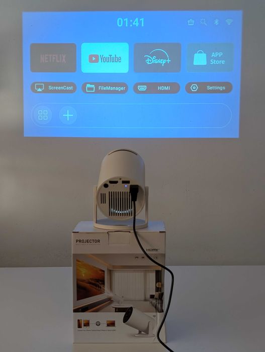 Projetor Smart Android 11 | 4K | HD 720p | HY300 PRO + PLUS ProFlix