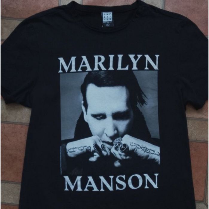 як нова чудова футболка мерч Marilyn Manson  розмір Л -ХЛ 48-50