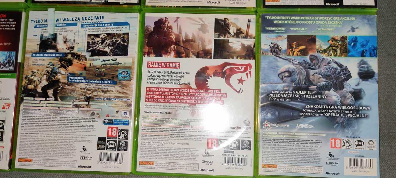 ZESTAW 10 gier XBOX 360 HITMAN, The Cartel, THE BUREAU, Saints Row IV