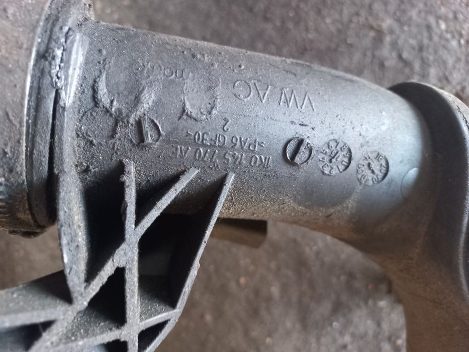 Wąż przewód rura intercooler skoda superb 2 passat b7