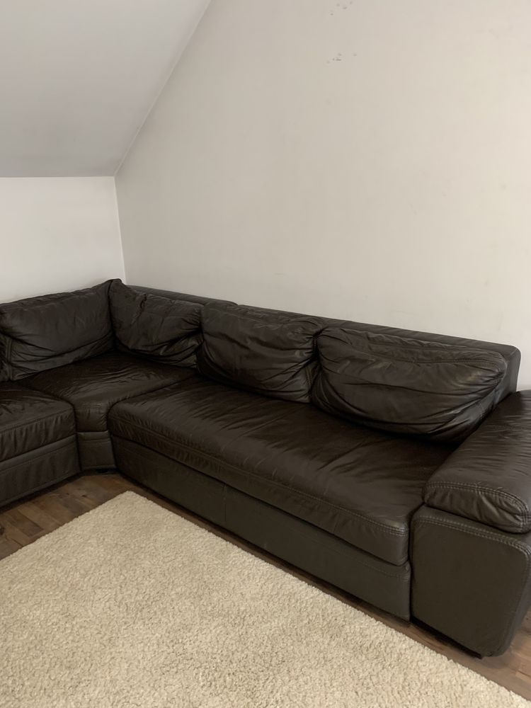 Narożnik skórzany, rozkladany, sofa skóra, kanapa rozkładana