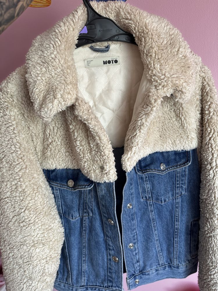 Kurtka katana z barankiem topshop moto S 36