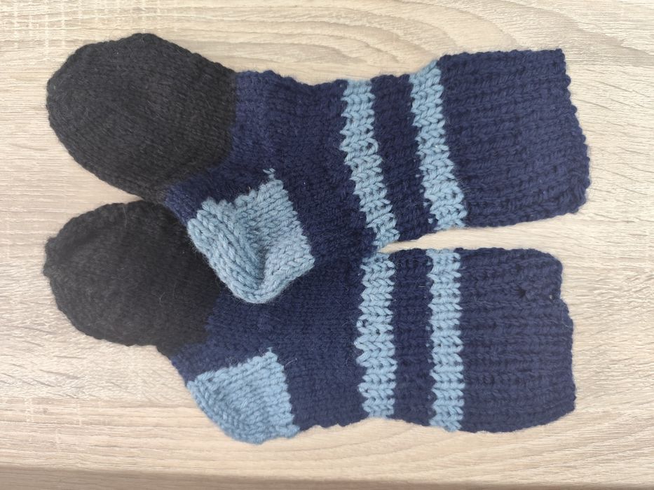 Skarpety wełniane dla chłopca Handmade r. 25-27