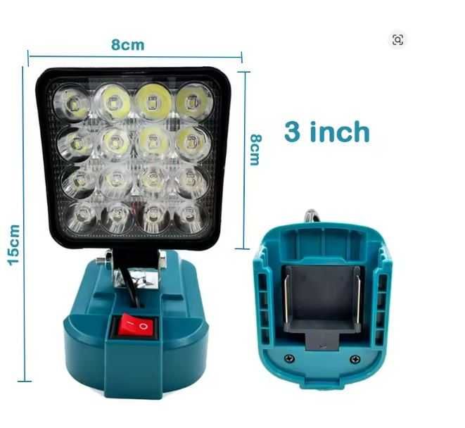 LED Лампа-Прожектор на акумулятор Makita, Revolt, Procraft Grand TexAc