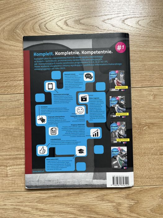 Komplett Plus 1 – podręcznik, liceum i technikum, używany