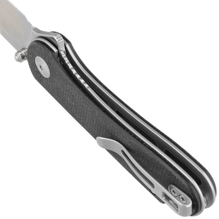 Nóż składany Civivi Elementum Wharncliffe Black Canvas Micarta, Satin