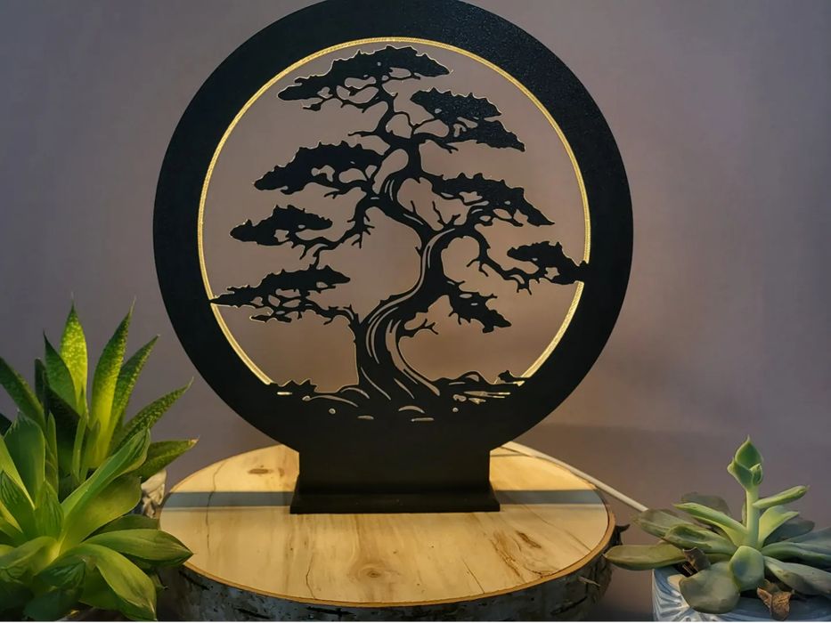 Lâmpada Anel 'Árvore da Vida' Personalizável