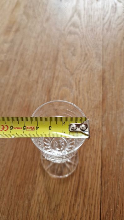 Komplet kryształowych kieliszków do wódki likierów whisky Kryształ PRL