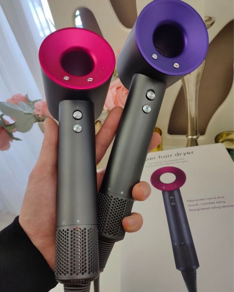 Фен Super Hair Dryer з 5 насадками для швидкого сушіння та укладання