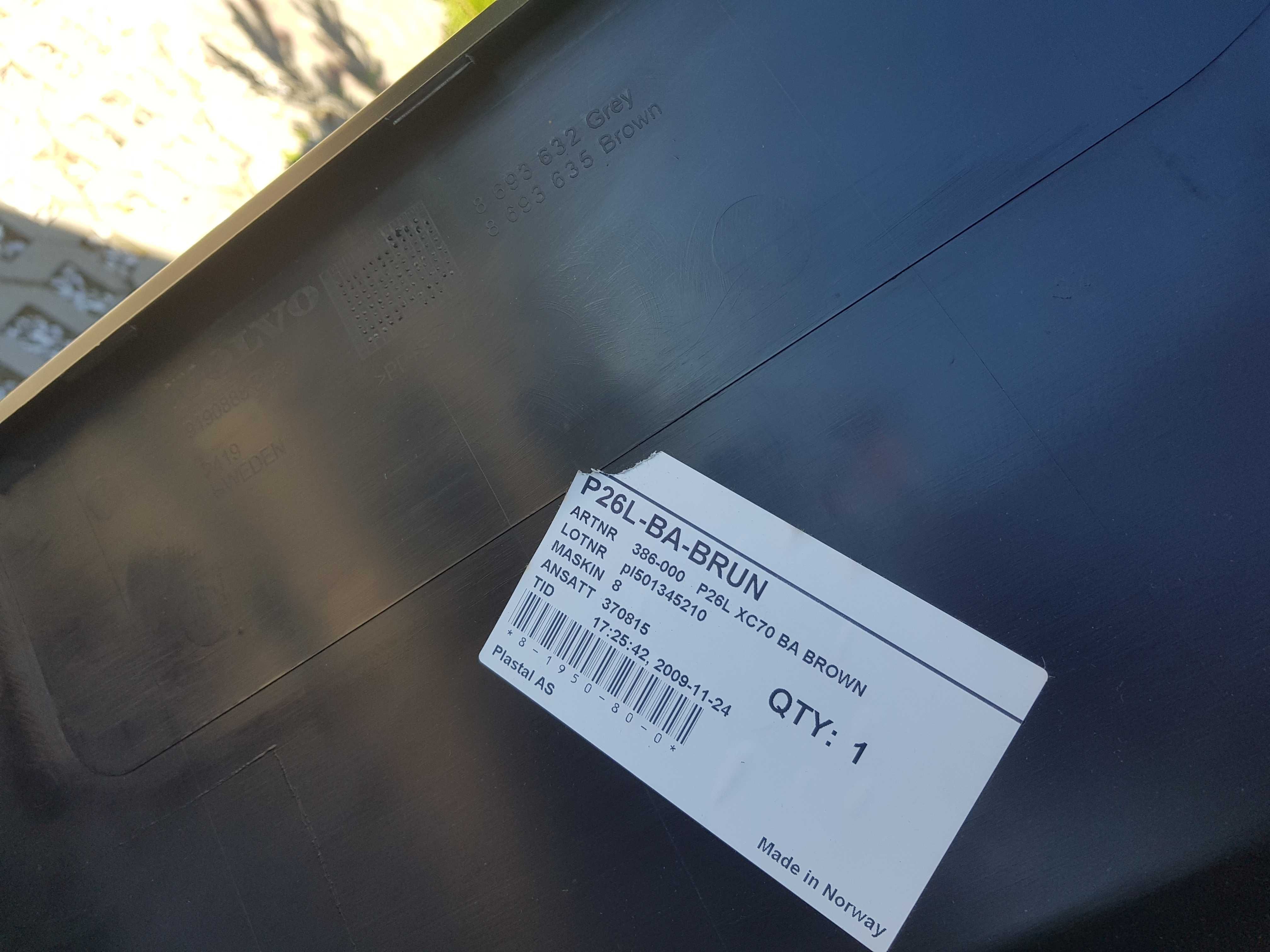 VOLVO XC70 Zderzak Tył NOWY Oryginał Lift Brązowy Nakładka CZĘŚCI RADO