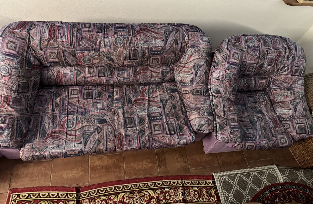 Vendo sofa cama e poltrona