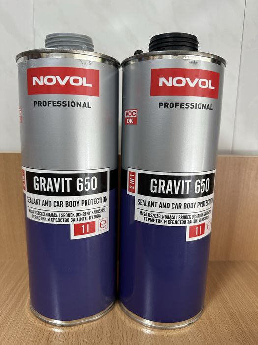 Средство для защиты кузова и герметик Novol Gravit 650, 1 л Серый