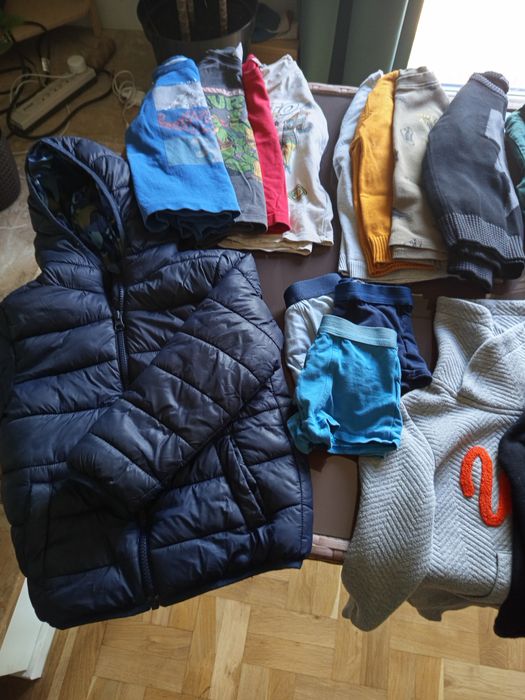 Zestaw ubrań i butów chłopiec 104-116