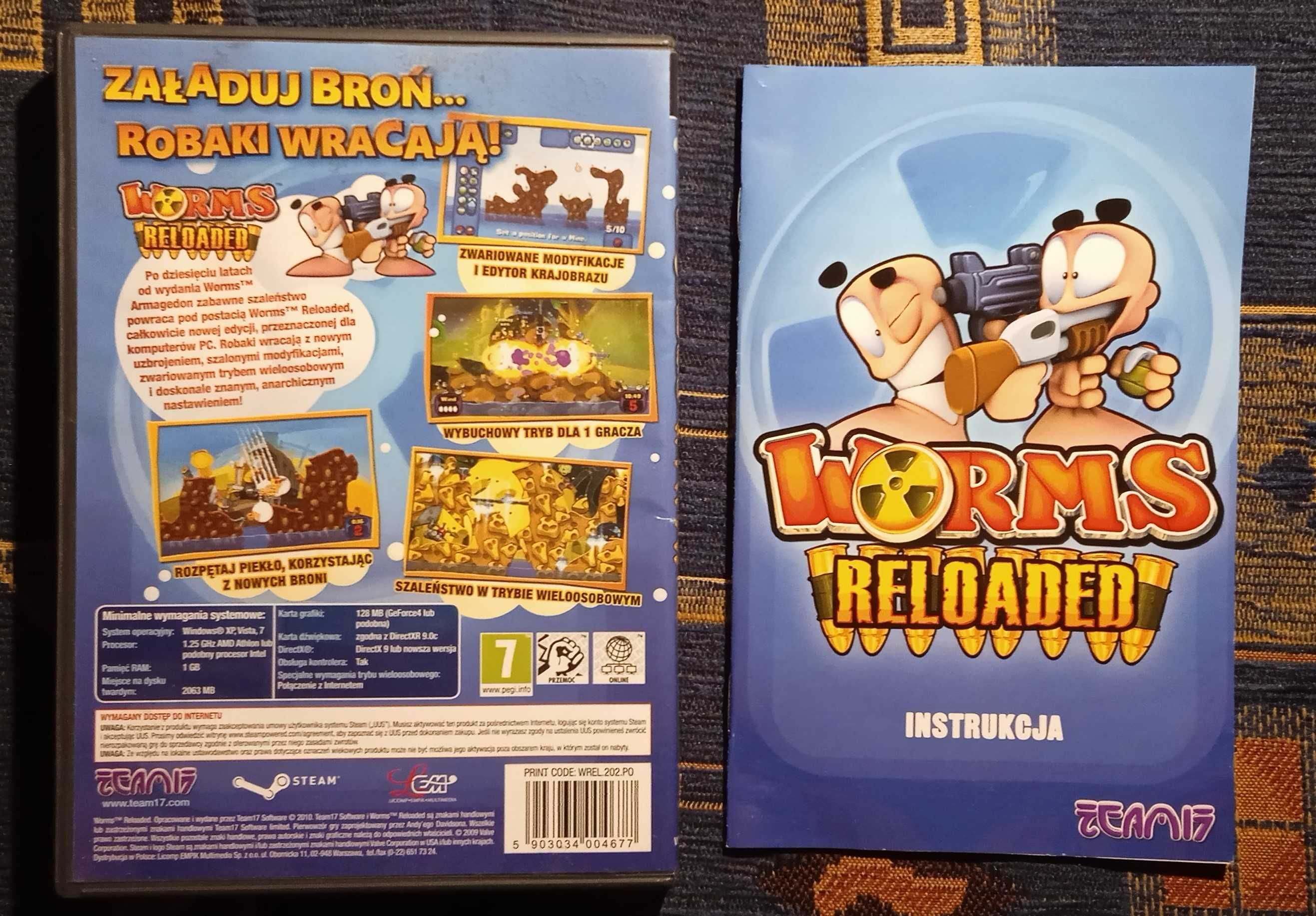 Worms Reloaded Gra NA PC PL