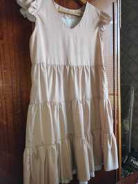 Сукня жіноча персиково - бежева 44 розмір