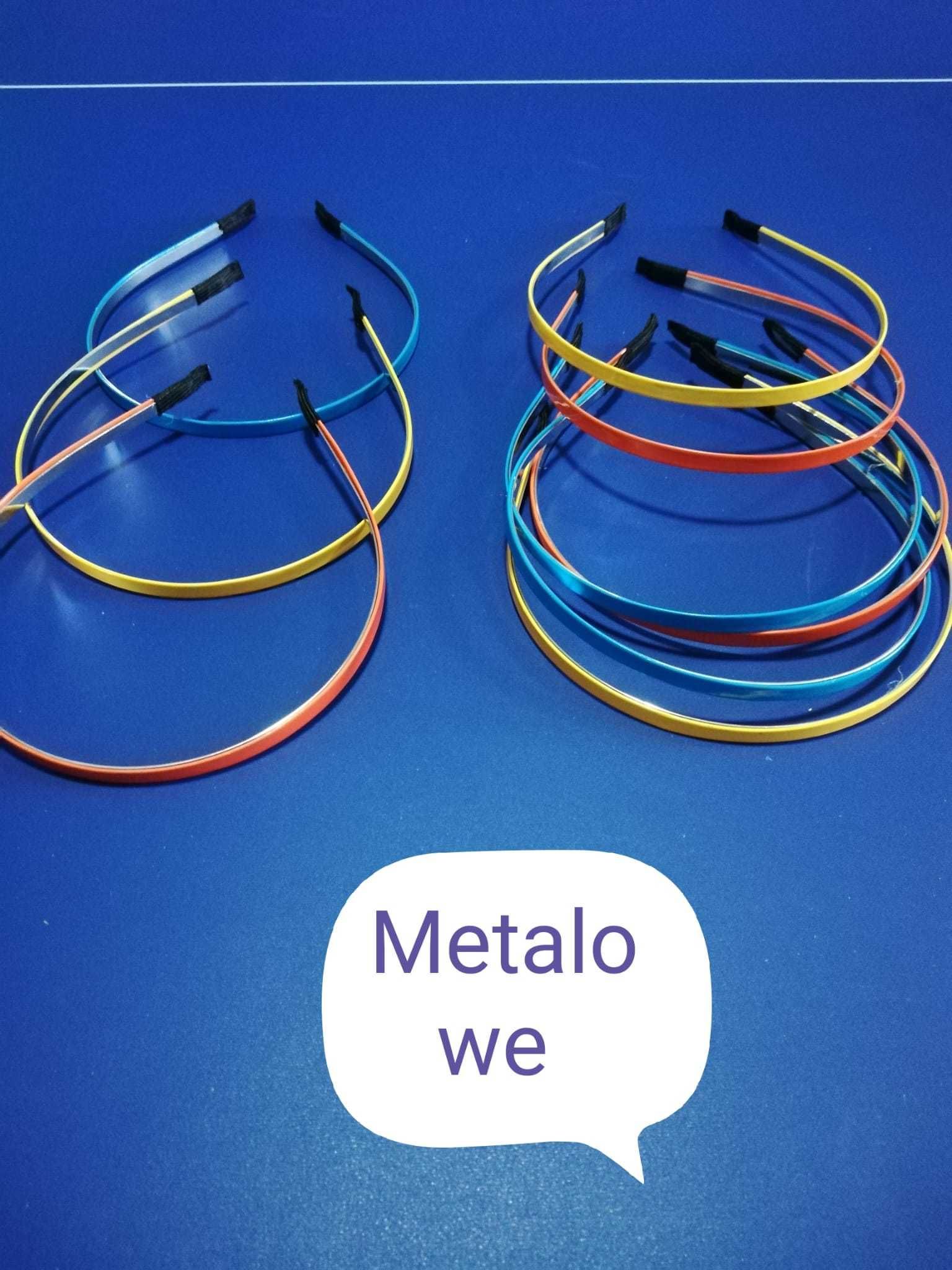 Opaski do włosów plastikowe i metalowe 5 sztuk