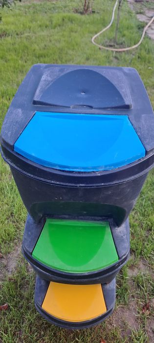 Zestaw 3x KOSZ POJEMNIK do segregacji śmieci 3x20l
