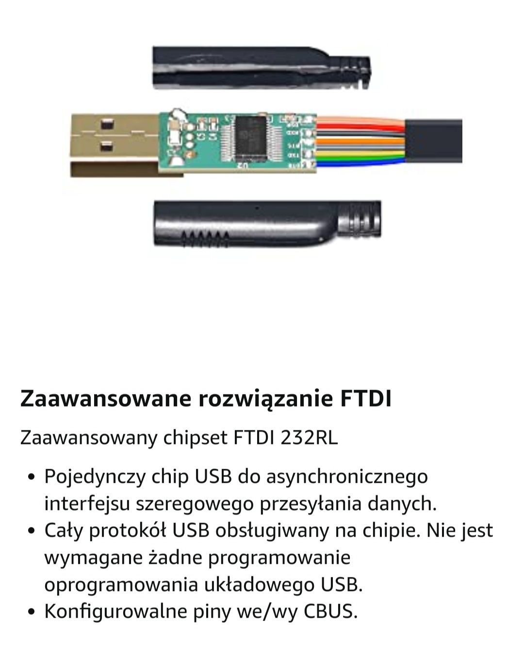 Kabel konsolowy BENFEI USB-RJ45 (FTDI, RS232)