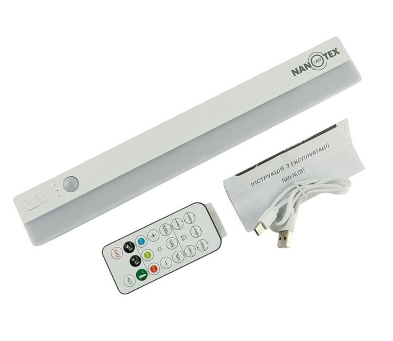 Світильник LED акумуляторний з датчиком руху Nanotex !!!