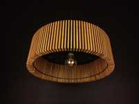 Lampa wisząca drewniana  dębowa lamele