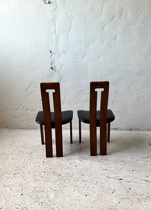 LSS krzesła z lat 70-tych skóra vintage design