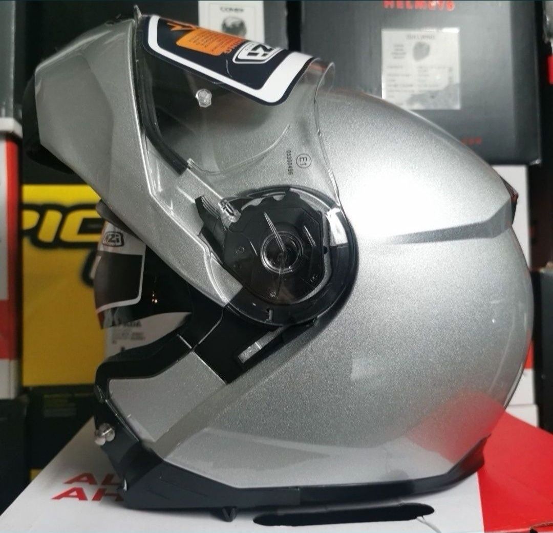 Capacete NZI Combi Duo Gloss Silver ( M )( NOVO )