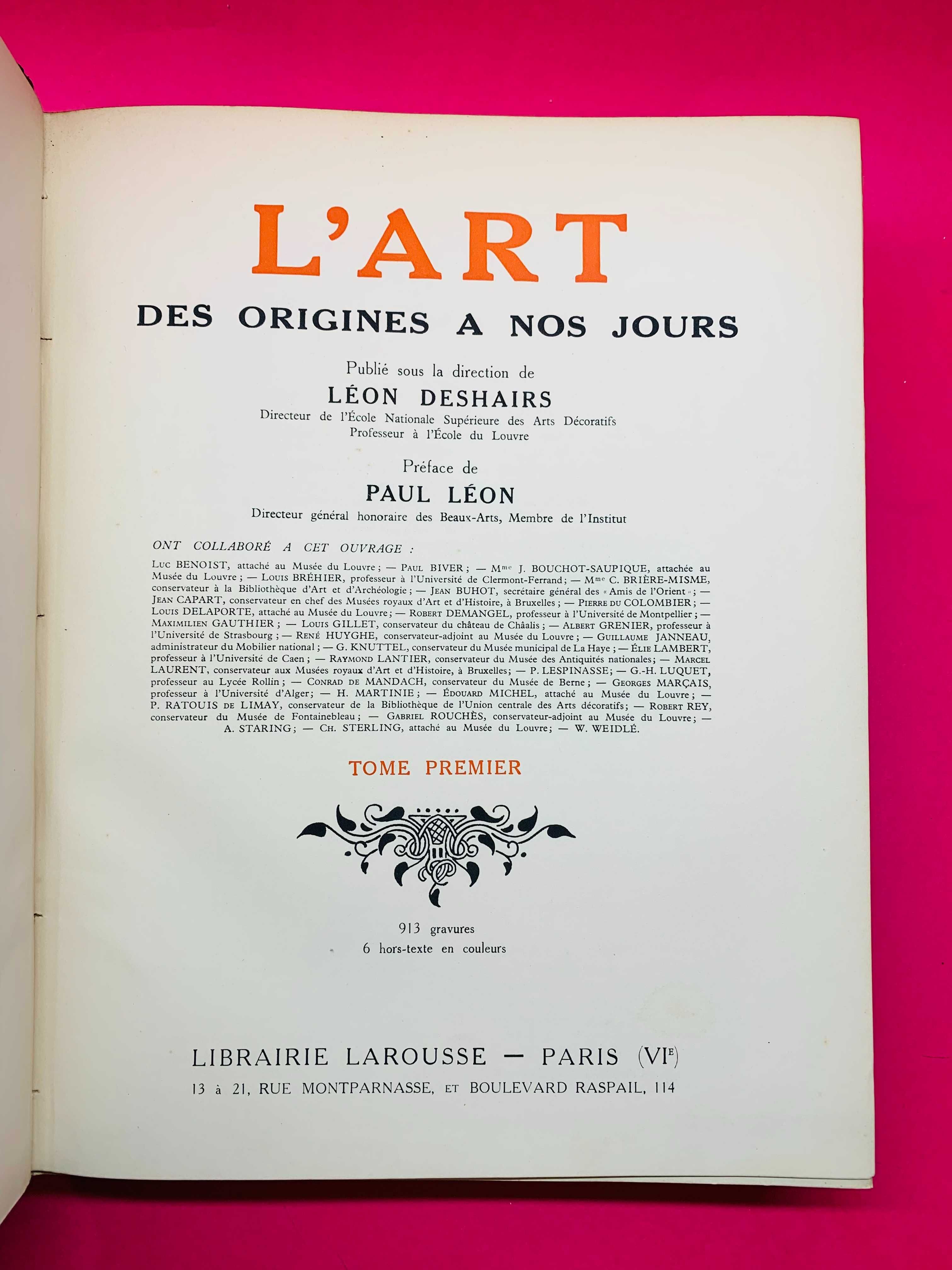 L'Art des Origines a nos Jours Vol. I-II