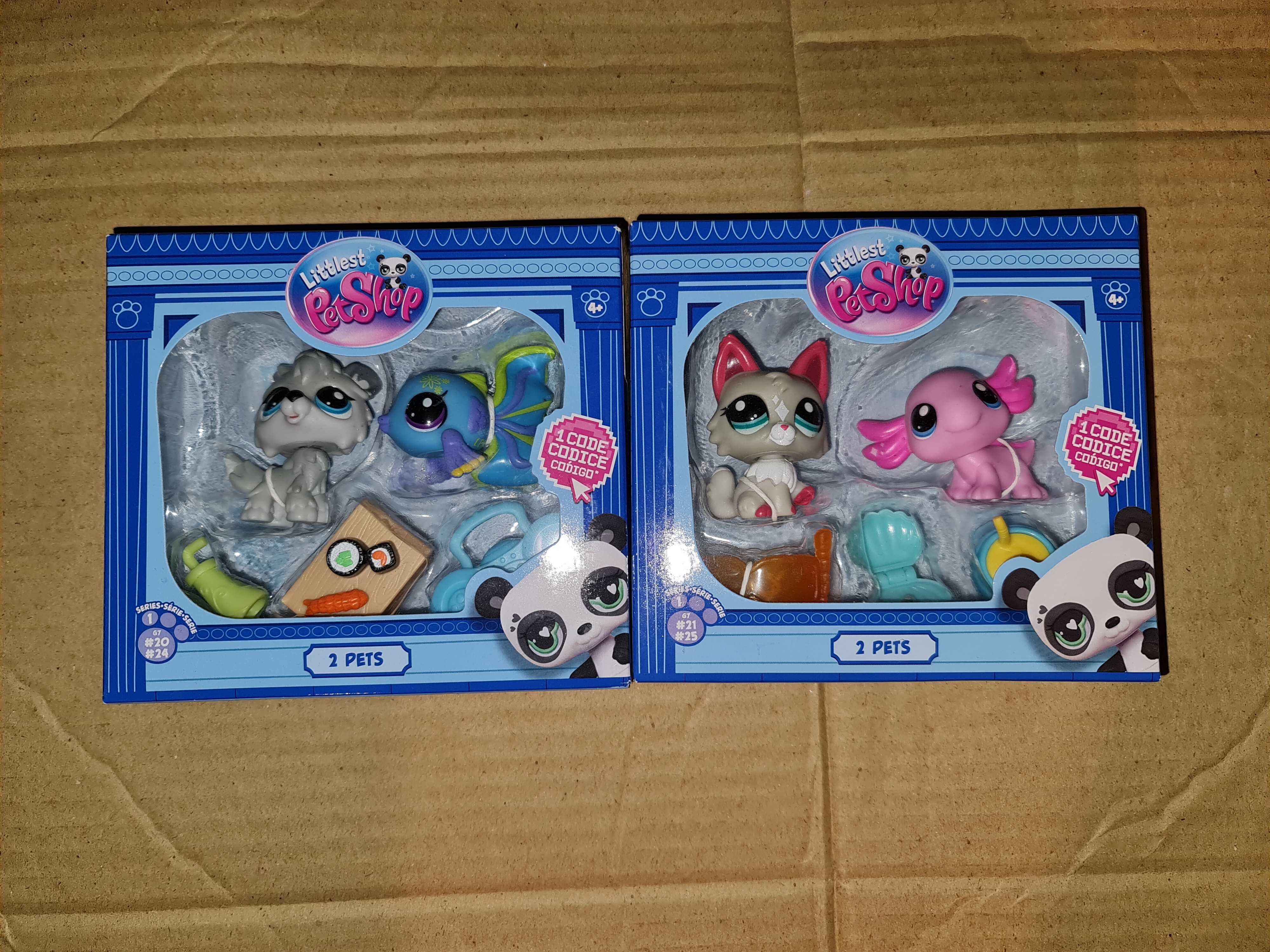 Nowy Zestaw 2 Zwierząt Littlest Pet Shop Bandai G7 Pearl Divers Sushi