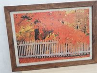 Quadro madeira maciça 110 X 80cm vintage