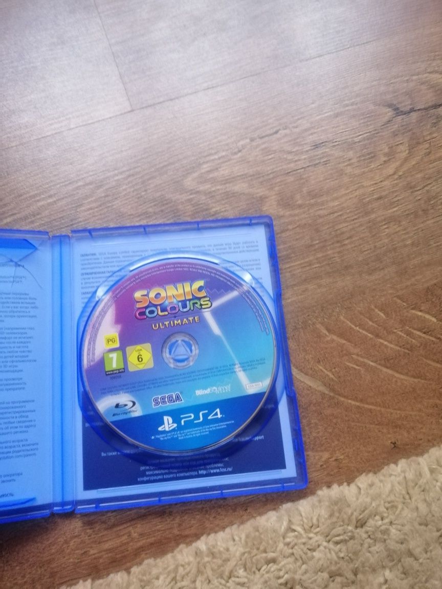 Sonic Colours ultimate диск на ps4 ps5