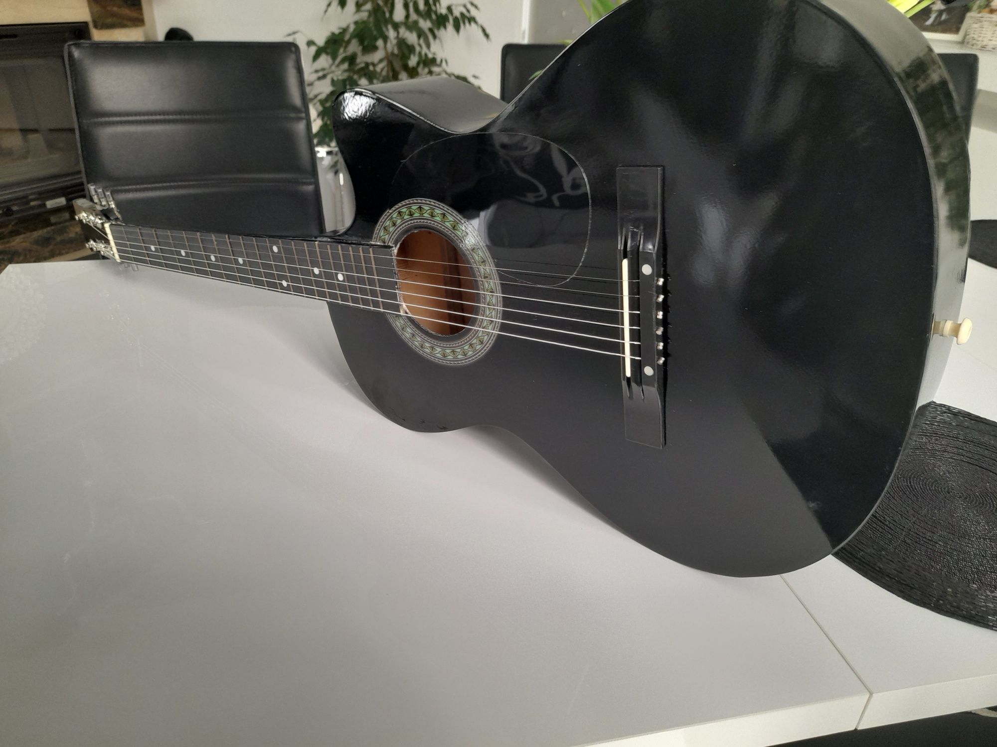 Gitara akustyczna czarny połysk rozmiar 4/4