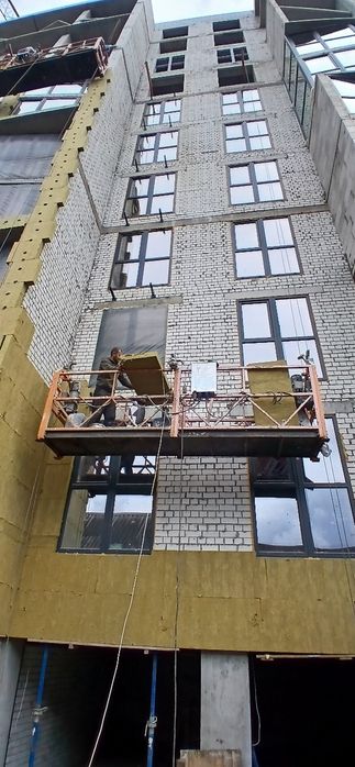 Робота для фасадчиків  утеплення  фасадів мінеральної  вати  з люль