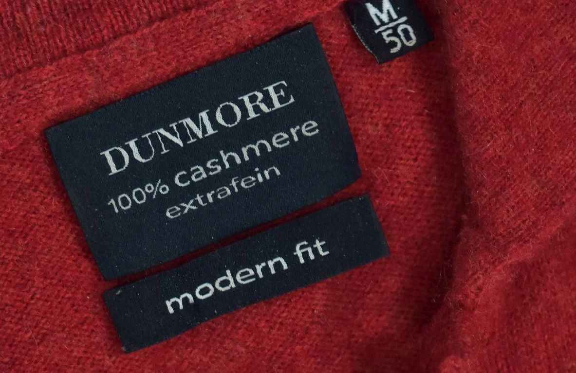 Dunmore Kaszmirowy Sweter Męski Z Kołnierzykiem 50