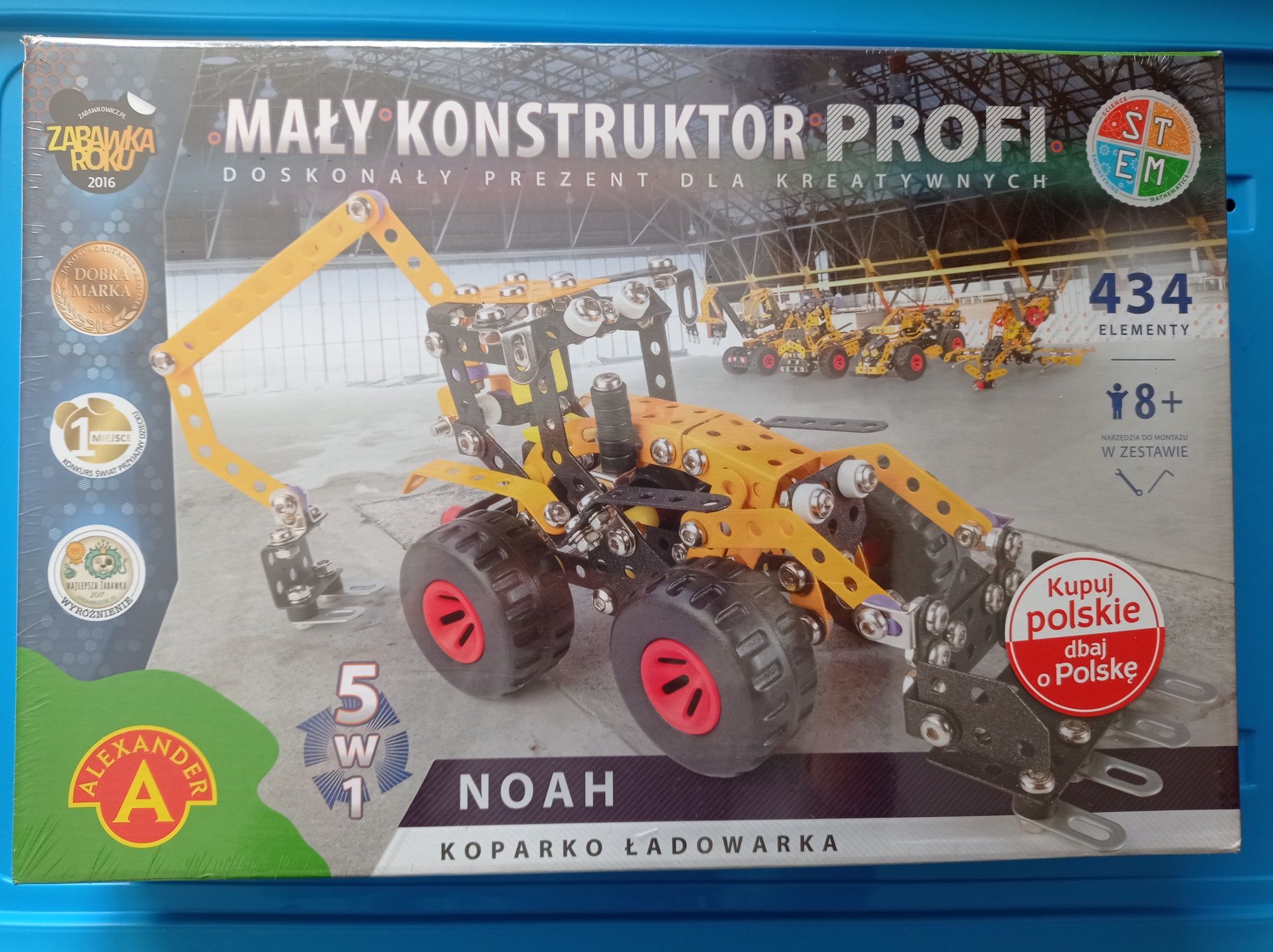 Mały konstruktor NOAH koparko ładowarka nr 1924 5w1 Aleksander