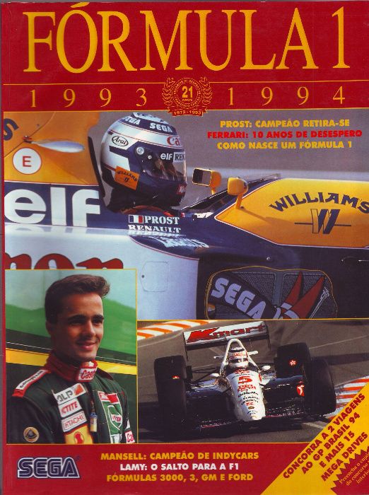 Anuário F1 - 1991/92 + 92/93 + 93/94 + 94/95