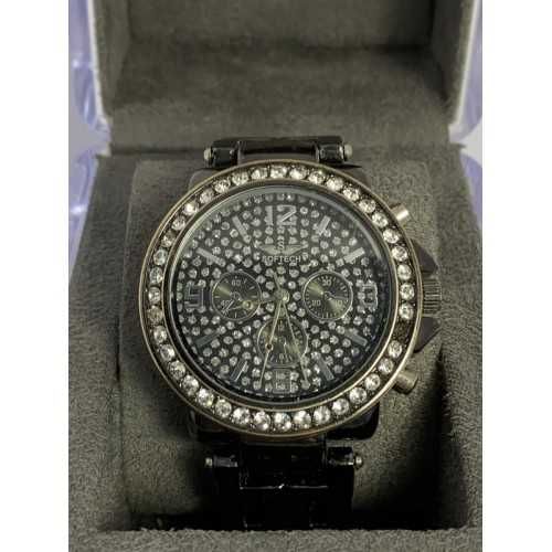 Часы женские Softech Diamante Dial Gun Black&Silver Watch