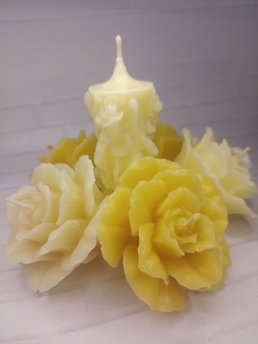 Воскова свічка Троянда