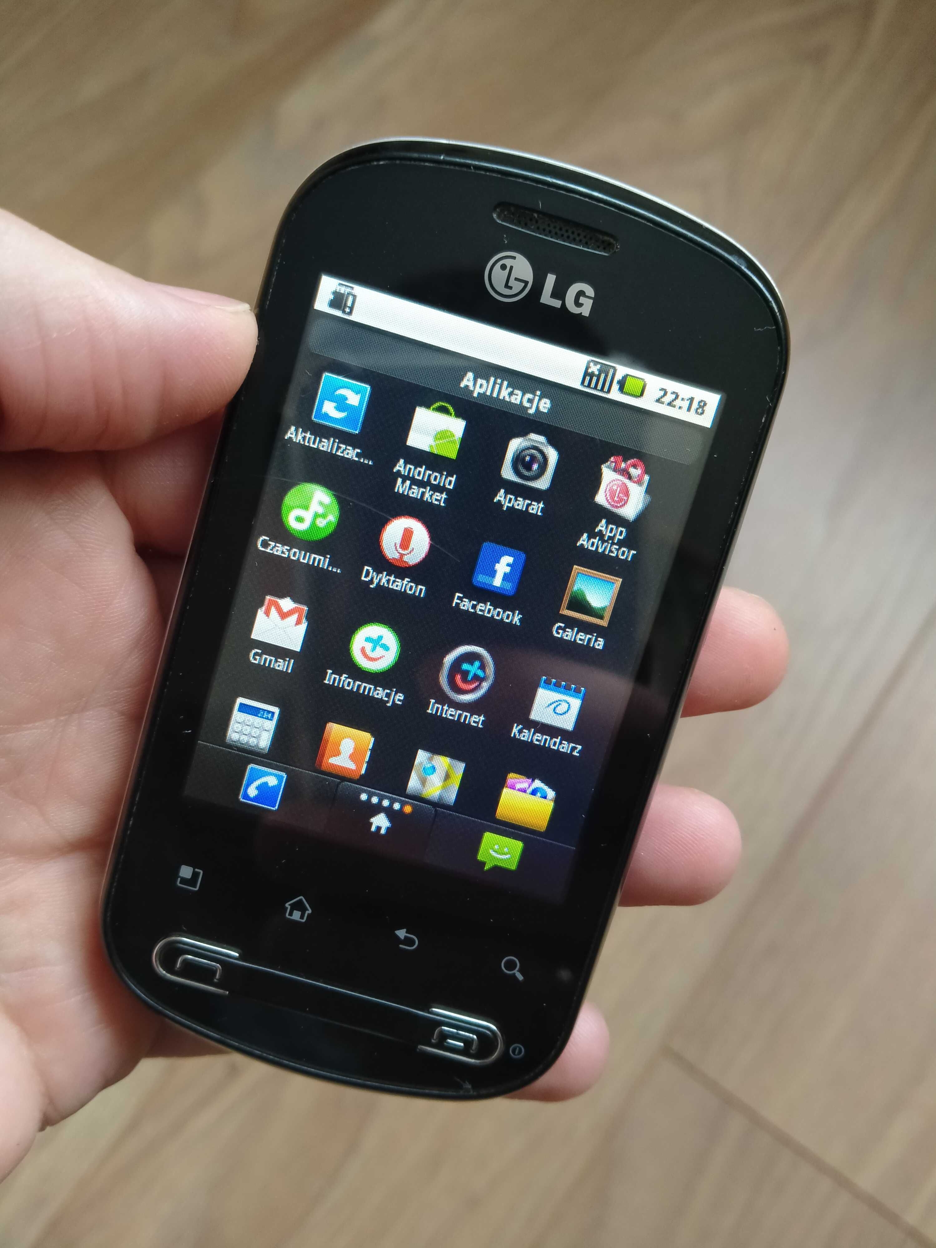 Smartfon LG Optimus P350 smartfon, stan bdb, działa jak nowy