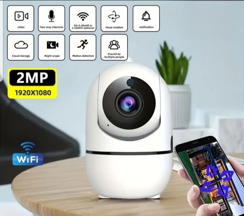 Kamera obrotowa wifi niania elektroniczna