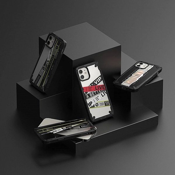 Etui Ringke Fusion X Design do iPhone 12 mini czarny (Routine)