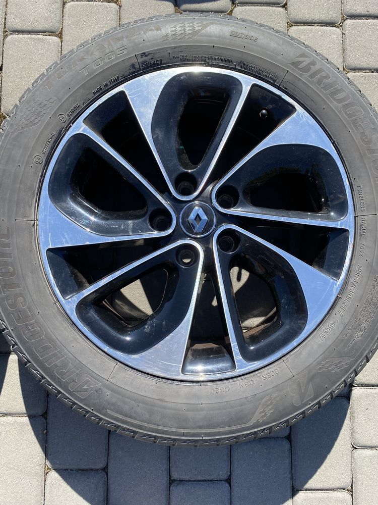 Alufelgi 5x114,3 17 cali Renault Koleos Kajar Captur Scenic 215/60/17