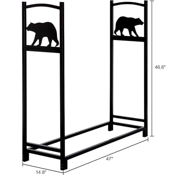 Stojak na drewno LOFT kominek
