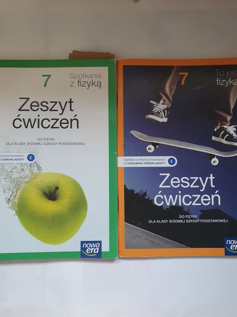 Zeszczyty ćwiczeń kl7 Matematyka Chemia Fizyka , Geografia , Biologia