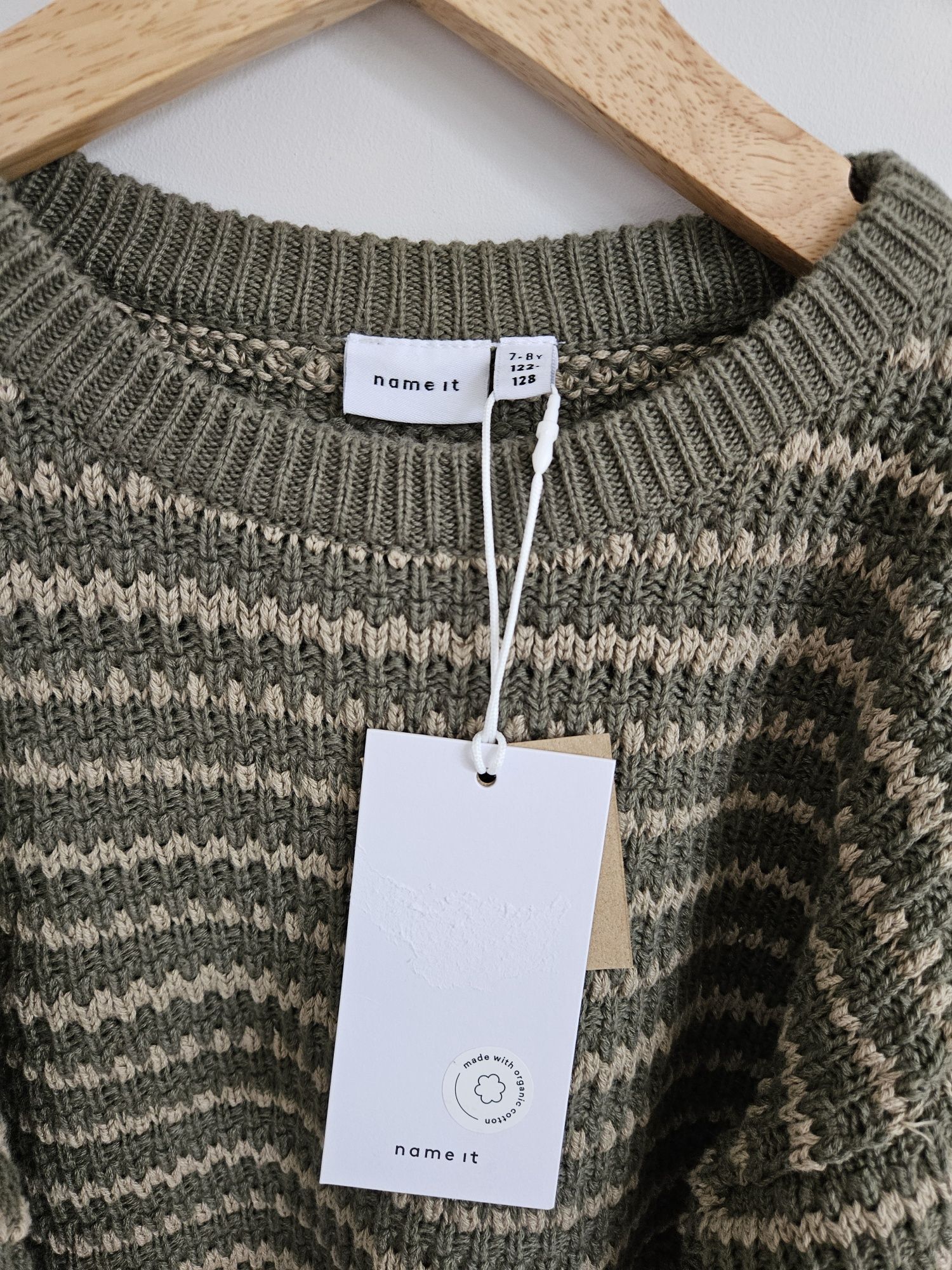 Sweter 128 name it nowy