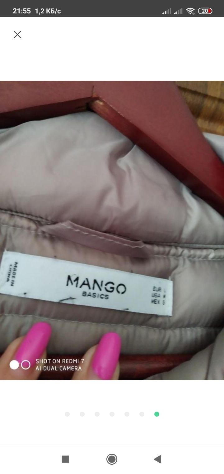 Куртка фирменная,весна-осень, MANGO, 44-46,