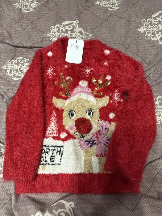 Новоричній дитячий светр 5-6 років