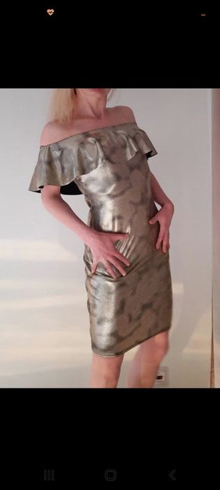 Sliczna Nowa zlota sukienka hiszpanka rozm.38 Ayanapa