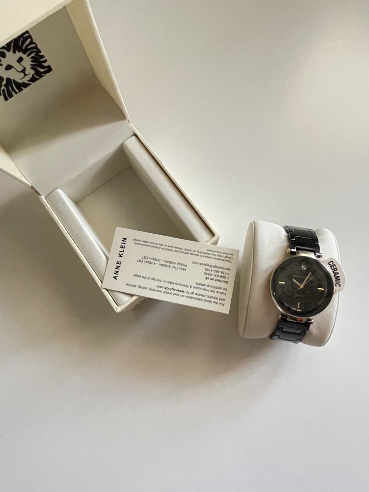 -70%$ Бриллиант часы Anne Klein Diamond  годинник  AK/1018BKBK