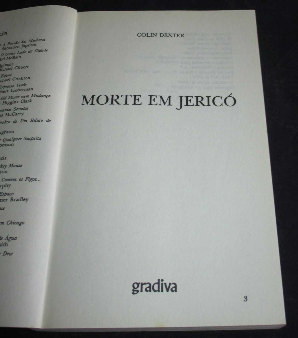 Livro Morte em Jericó Colin Dexter